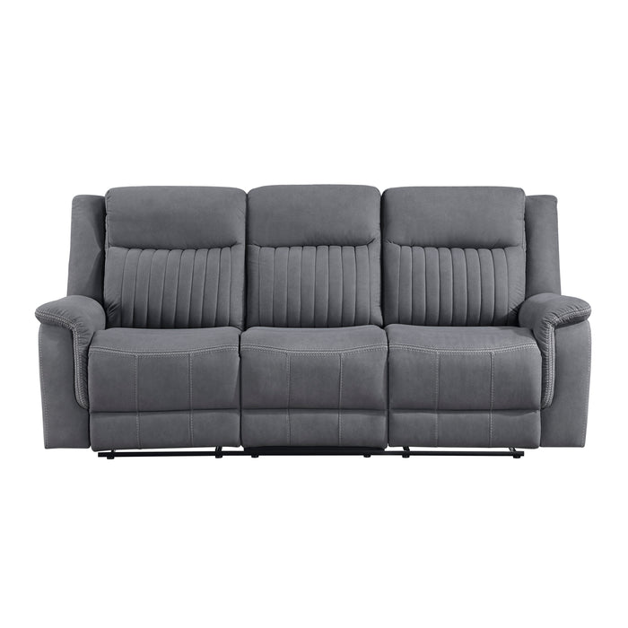 Dean Double Reclining Sofa in Gray - 9646GY-3