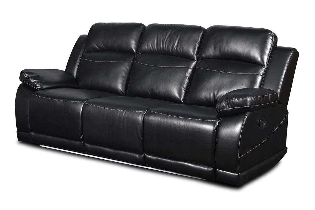 VEGA DUAL RECLINER SOFA - PREMIER BLACK image