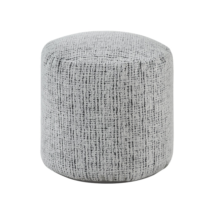 Aiken Pouf in Black/Multi/White - P31002