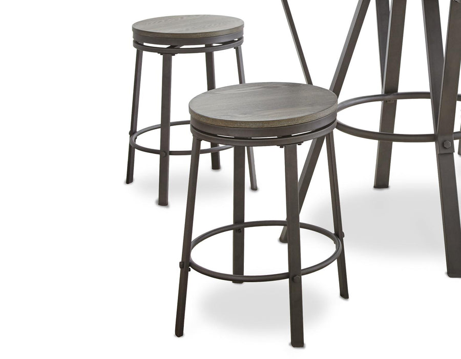 Steve Silver Portland Counter Stool in Gray (Set of 2)