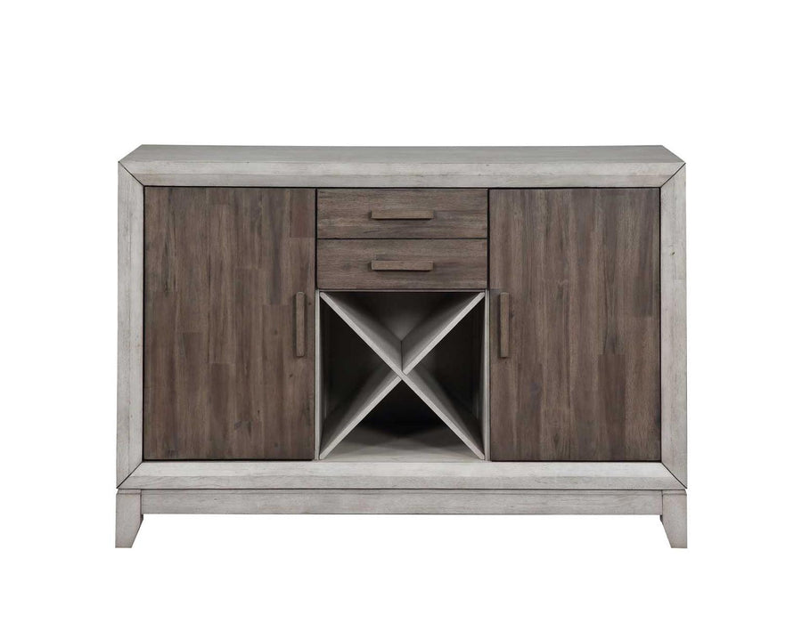 Steve Silver Abacus Server in Smoky Alabaster