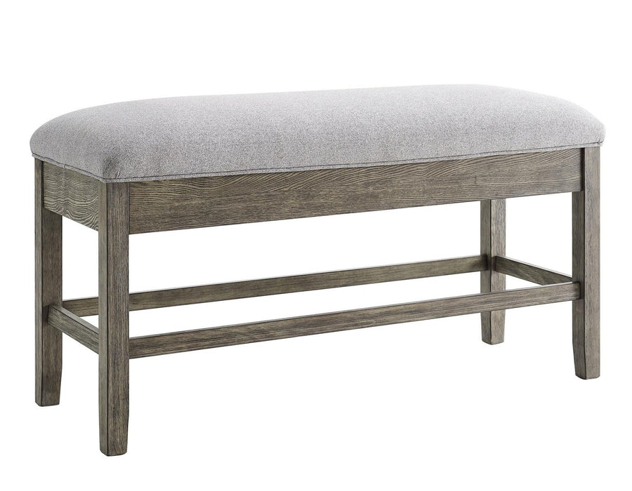 Steve Silver Grayson Storage Counter Bench in Driftwood