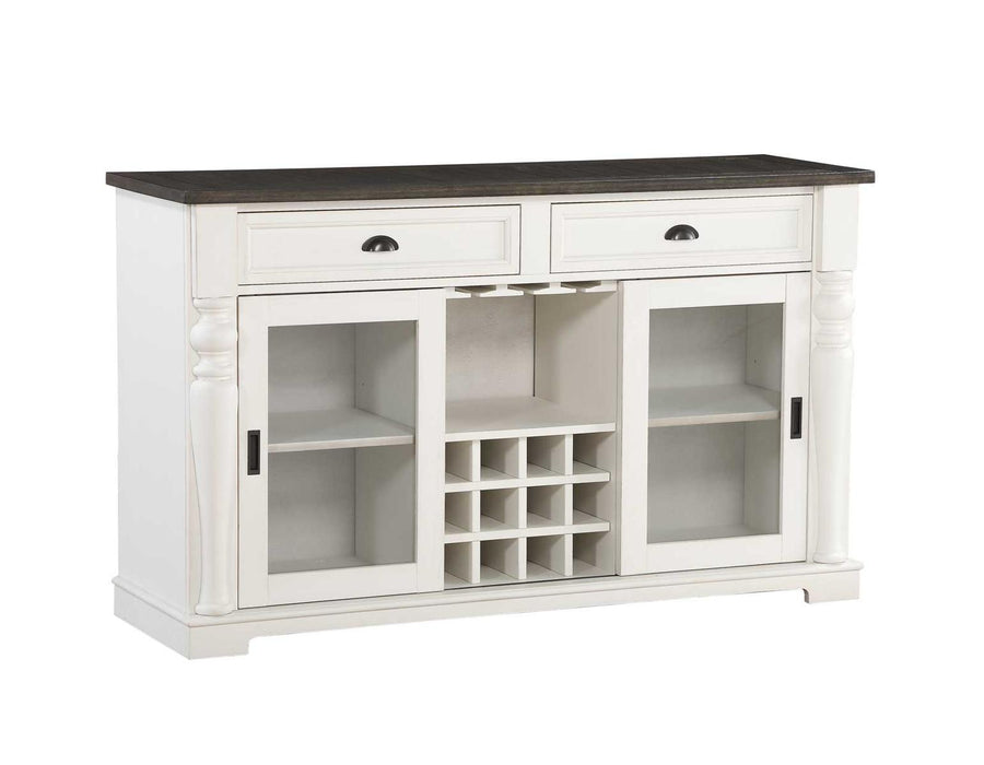 Steve Silver Joanna Server in Two-tone Ivory and Mocha