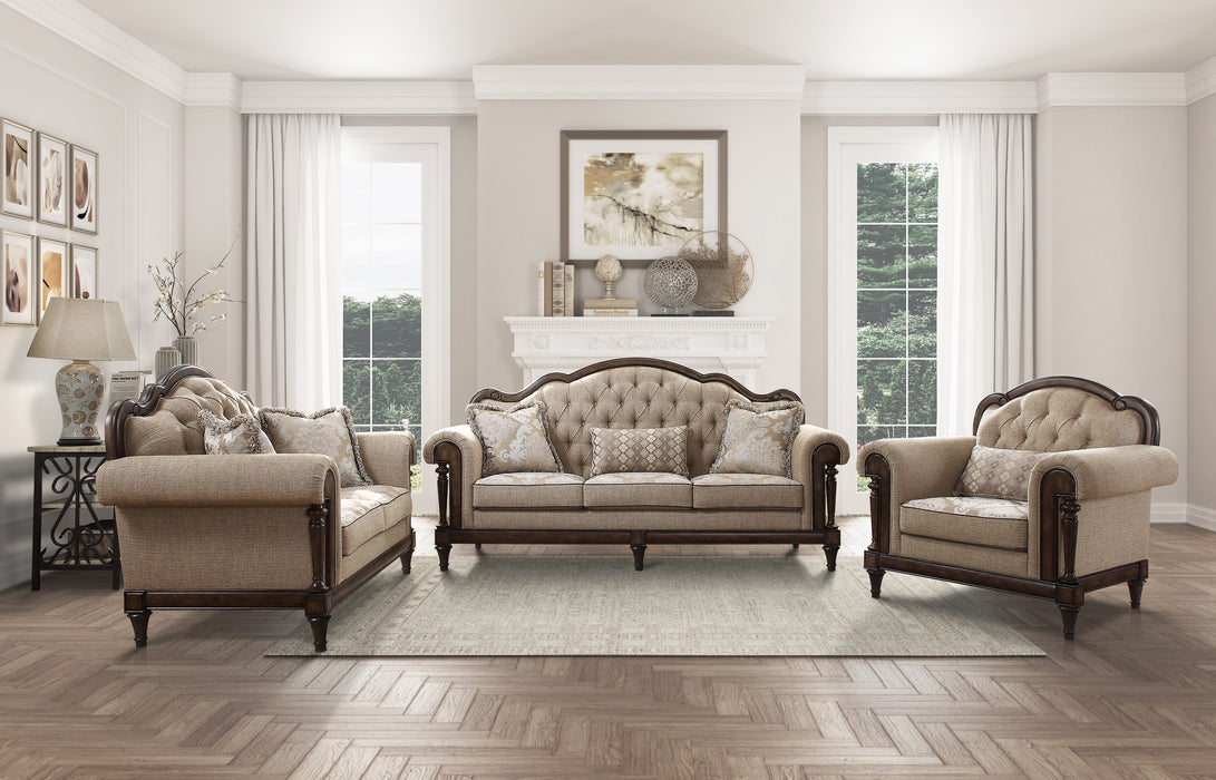 Heath Court Sofa in Brown - 16829-3