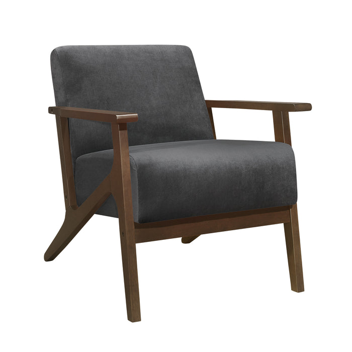 August Accent Chair in Gray - 1031DG-1