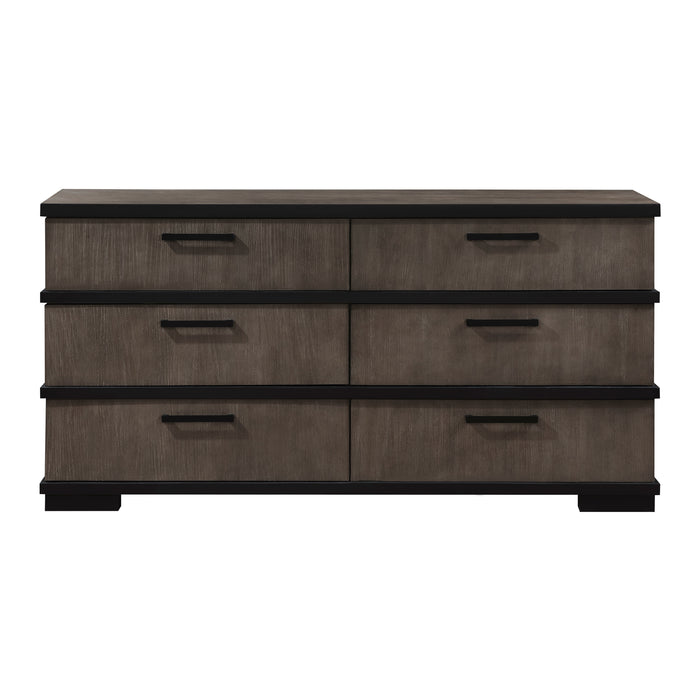 Acworth Dresser in Black/Brown/Gray - 1343-5