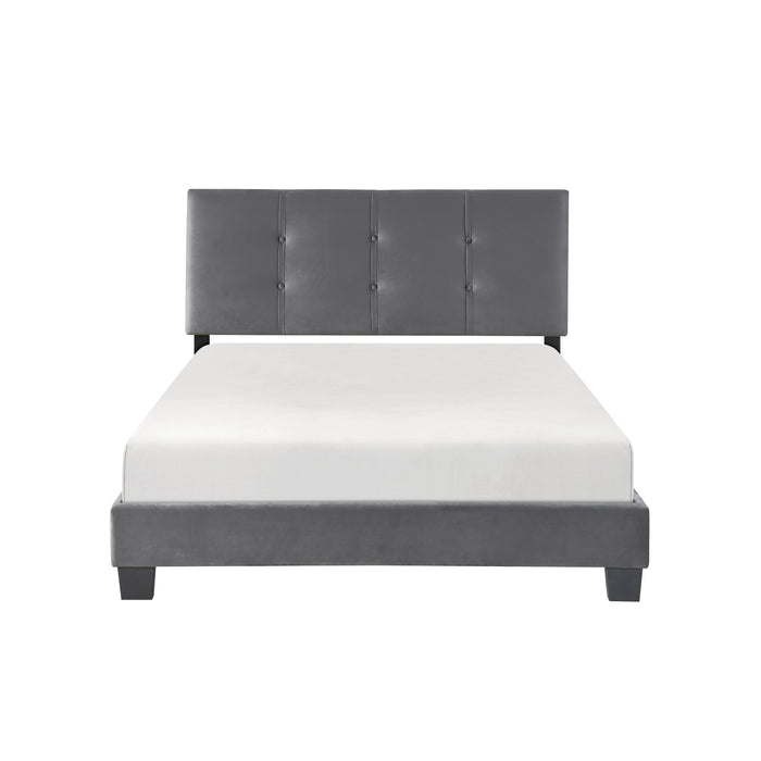 Newberry Full Platform Bed in Gray - 1350DGF-1