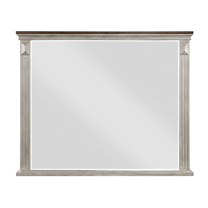 Marquette Mirror in Brown/Gray - 1449-6