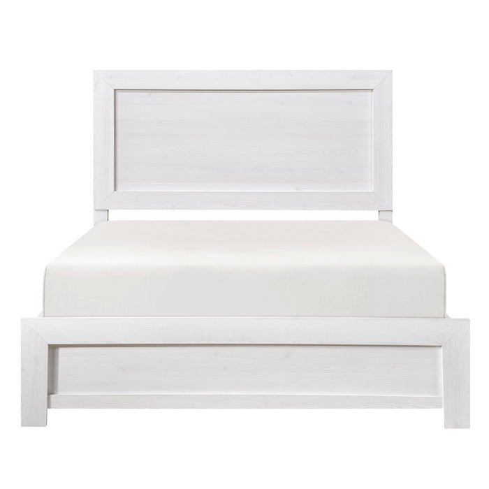 Corbin Queen Bed in a Box in White - 1534WH-1