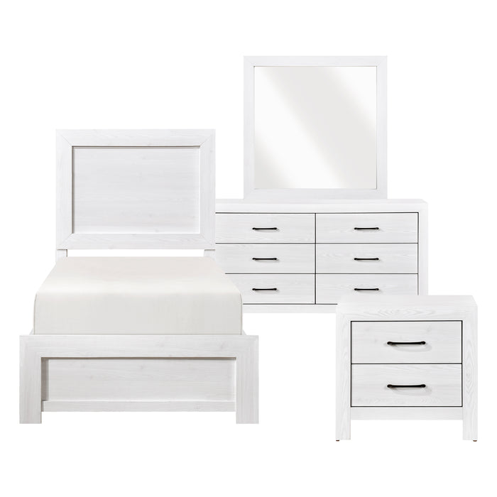 Corbin 4pc Set (TB+NS+DR+MR) in White - 1534WHT-1*4
