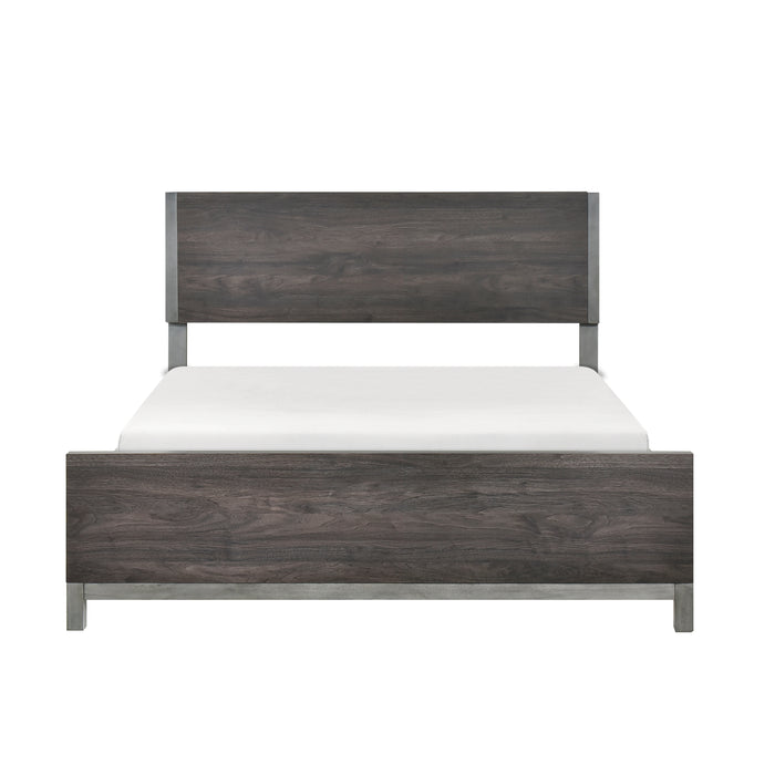 Zephyr Queen Bed in Gray - 1577DG-1