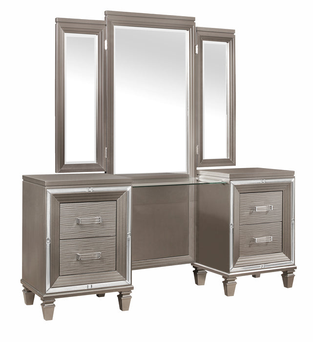 Tamsin (3)Vanity Dresser with Mirror in Transparent/Gold/Silver/Champagne/Gray - 1616-15*