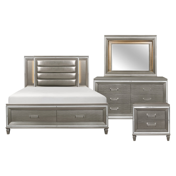 Tamsin 4pc Set (QB+NS+DR+MR) in Gray/Transparent/Gold/Silver/Champagne - 1616-1*4