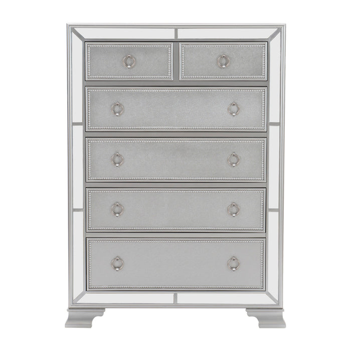 Avondale Chest in Gray/Gold/Silver/Champagne/Transparent - 1646-9