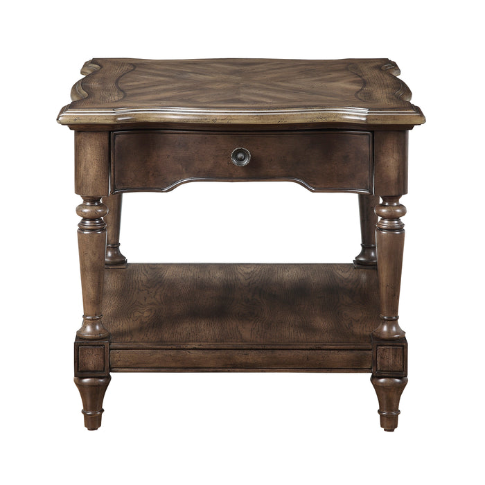 Heath Court End Table in Brown - 1682-04