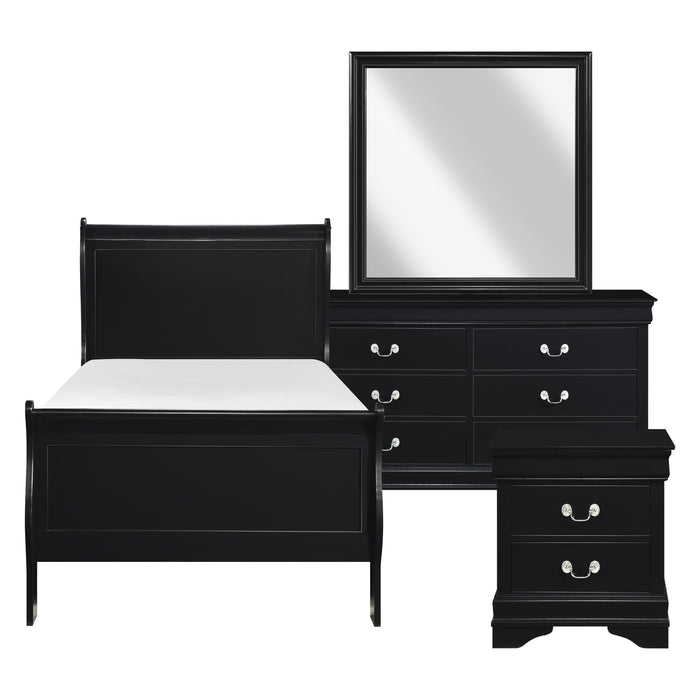 Mayville 4pc Set (TB+NS+DR+MR) in Black - 2147TBK-1*4