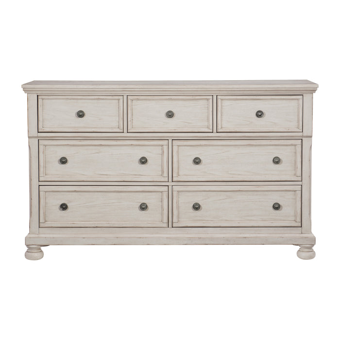 Bethel Dresser, Hidden Drawer in White - 2259W-5