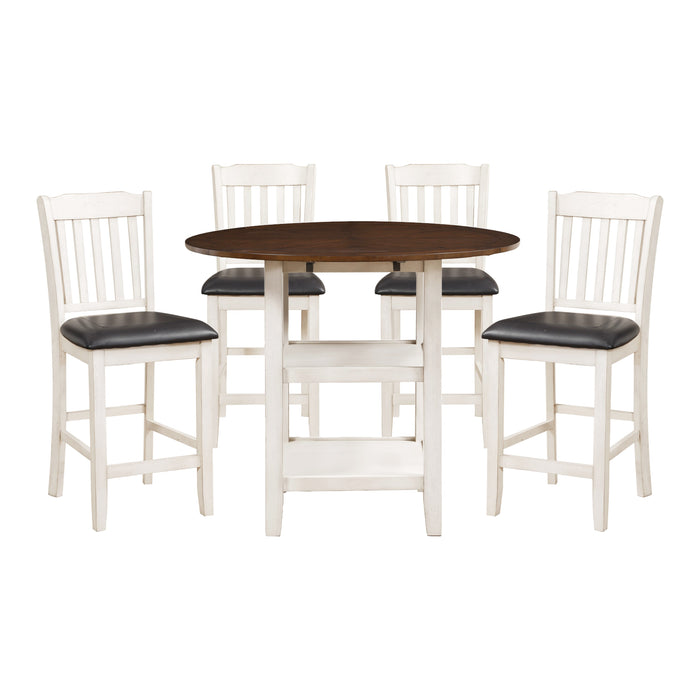 Kiwi 5pc Set (TB+4S) in White/Cherry/Brown - 5162WW-36*5