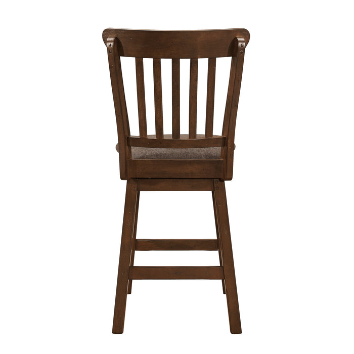 Schleiger Swivel Counter Height Chair in Brown - 5400-24SW