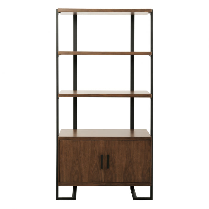 Sedley (2) Bookcase in Black/Brown - 5415RF-17*