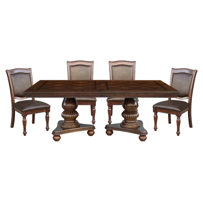 Lordsburg 5pc Set (TB+4S) in Brown/Cherry - 5473-103*5
