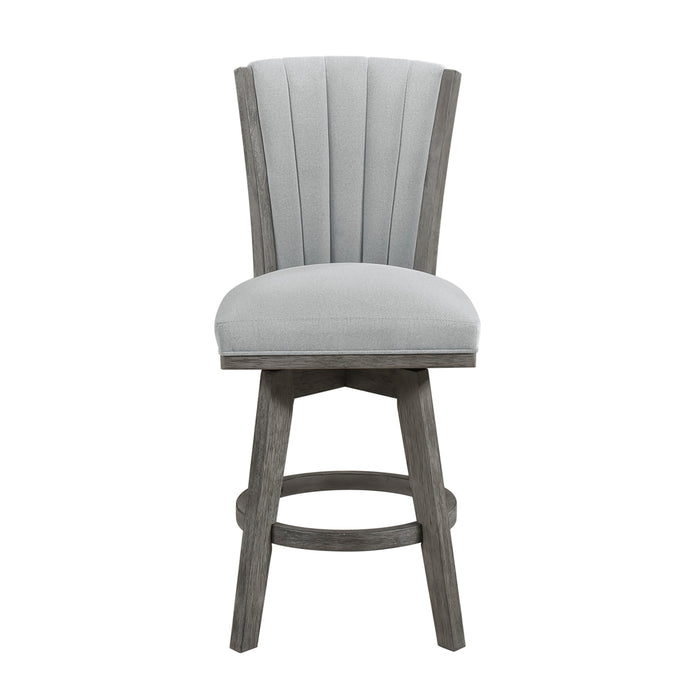Corvallis Swivel Counter Height Chair in Gray - 5507-24GYS