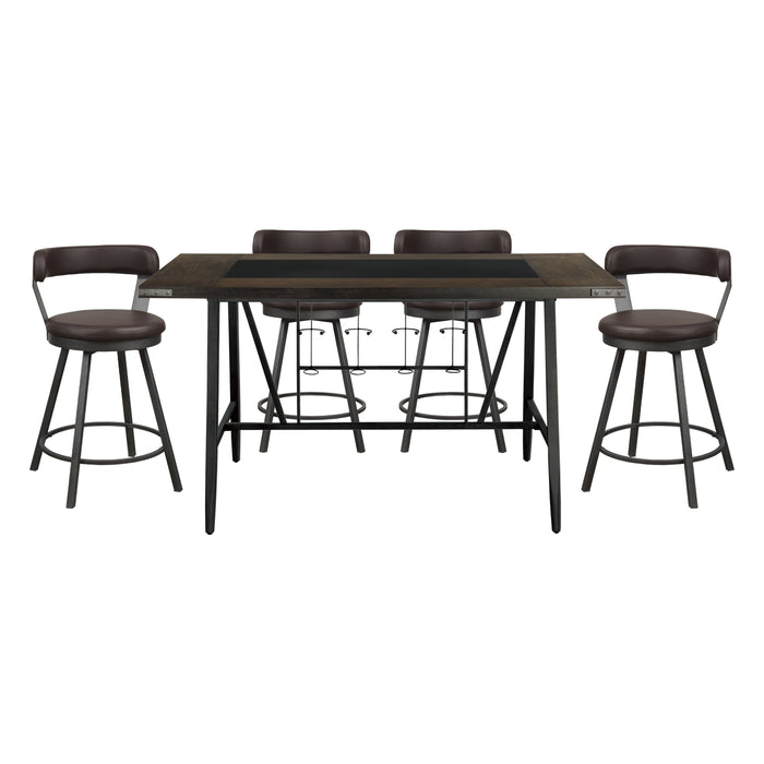 Appert 5pc Set (TB+4S) in Gray/Brown - 5566-36*5BR