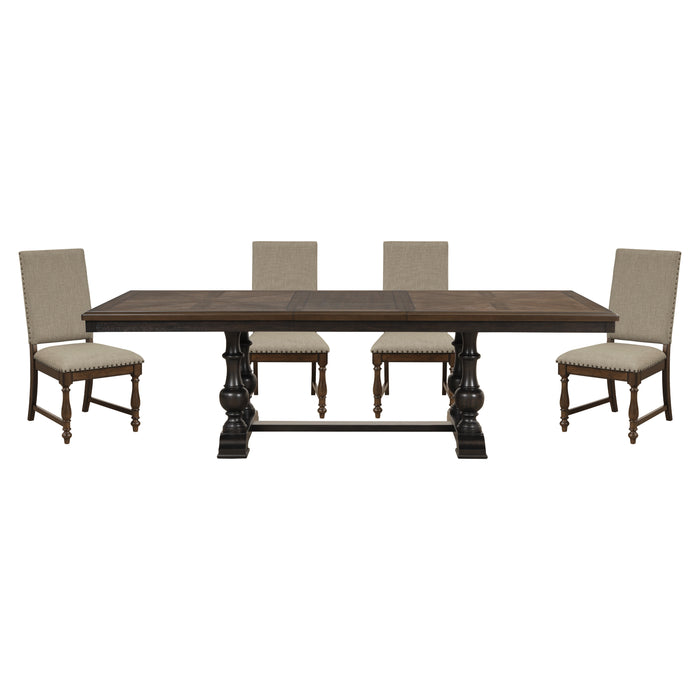 Stonington 5pc Set (TB+4S) in Brown/Gray - 5703-104*5