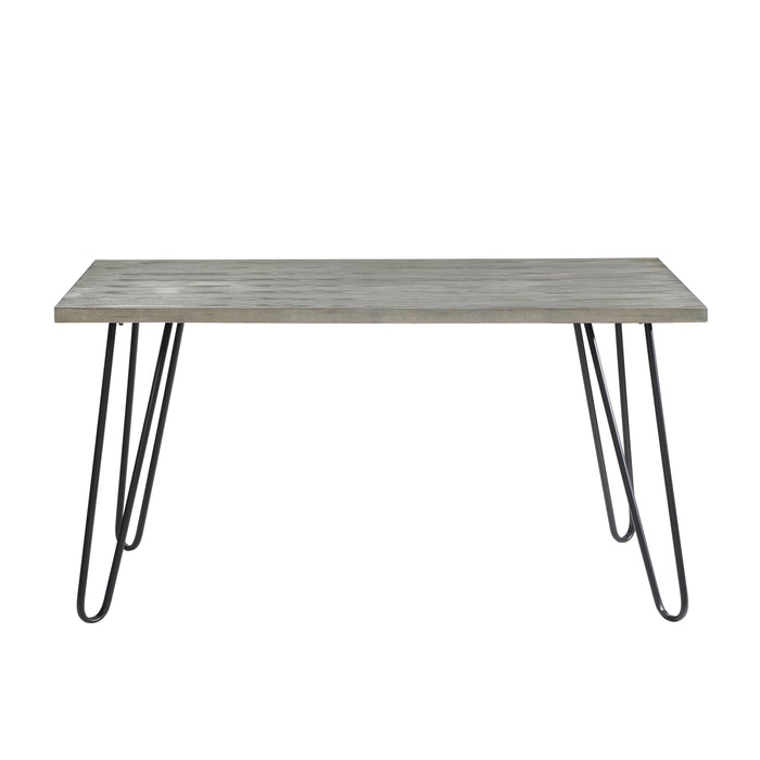 Keene Dining Table in Gray/Metal - 5817-60