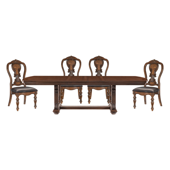 Bergen 5pc Set (TB+4S) in Oak - 5829-108*5