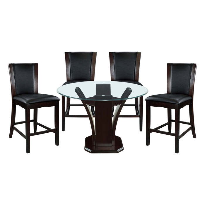 Daisy 5pc Set (TB+4S) in Transparent/Espresso/Brown - 710-36RD*5