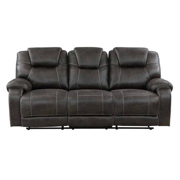 Gainesville DOUBLE RECLINING SOFA in Brown - 8560PM-3