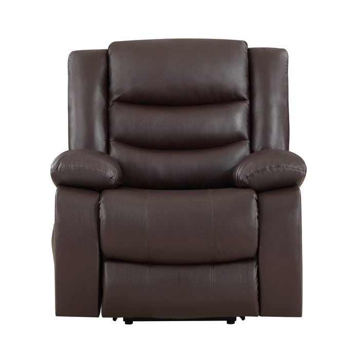 Carson Power Lift Chair in Brown - 9423DBR-1LT