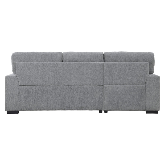 Morelia 2-Piece Sectional with Pull-out Bed and Left Chaise with Hidden Storage in Gray - 9468DG*2LC2R