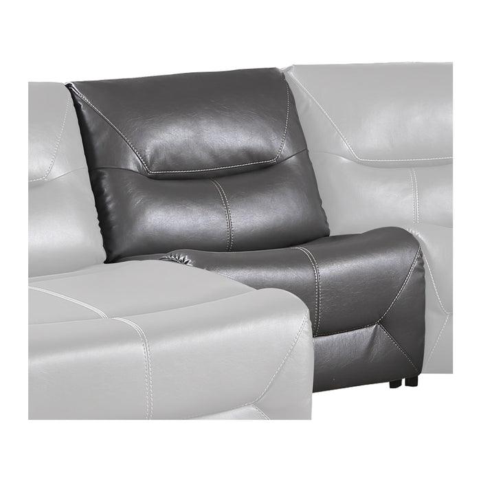 Dyersburg (3/6)Armless Chair in Gray - 9579GRY-AC