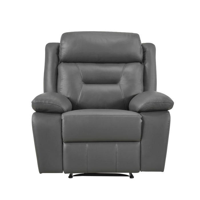 Laconia Reclining Chair in Gray - 9629DGY-1
