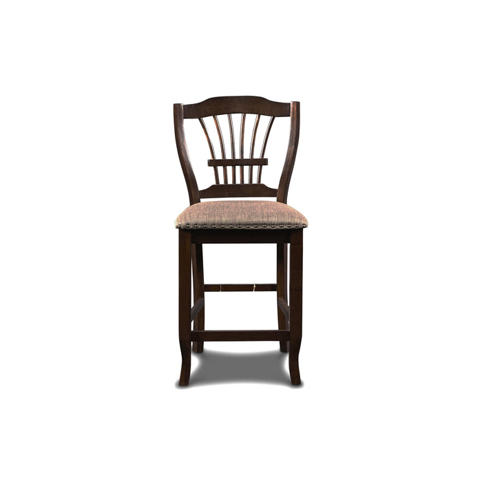 BIXBY  COUNTER  CHAIR (2 PER CARTON)-ESPRESSO