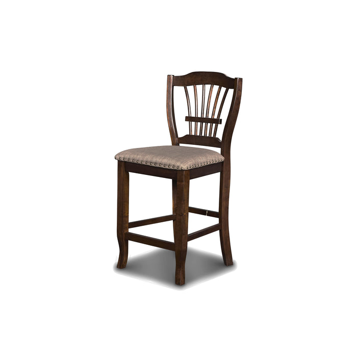 BIXBY  COUNTER  CHAIR (2 PER CARTON)-ESPRESSO