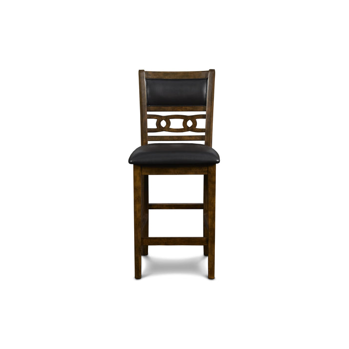 GIA 42" COUNTER  DROP LEAF TABLE W/2 CHAIRS-BROWN
