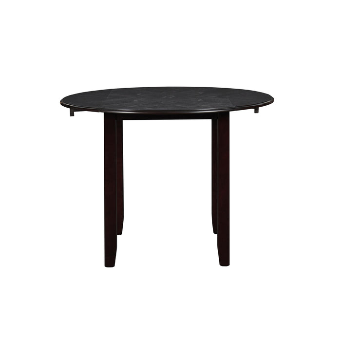 GIA 42" DINING  DROP LEAF TABLE W/2 CHAIRS-EBONY