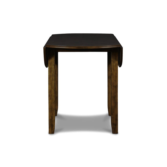 GIA 42" DINING  DROP LEAF TABLE W/2 CHAIRS-BROWN