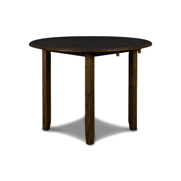 GIA 42" DINING  DROP LEAF TABLE W/2 CHAIRS-BROWN