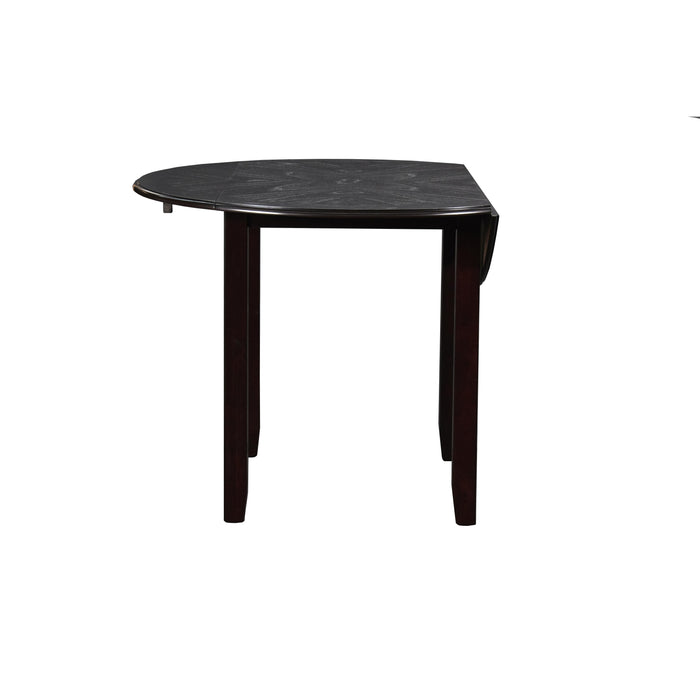 GIA 42" DINING  DROP LEAF TABLE W/2 CHAIRS-EBONY