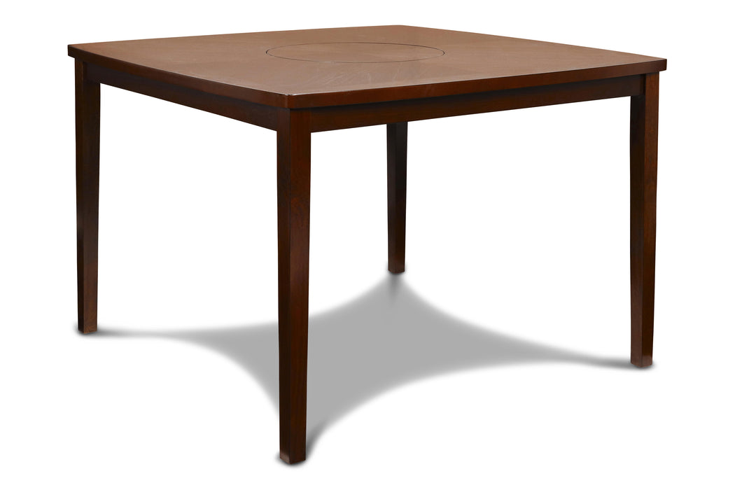 DIXON COUNTER TABLE W/LAZY SUSAN -  ESPRESSO