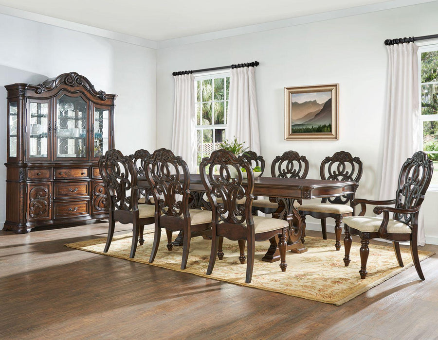 Steve Silver Royale Side Chair in Brown Pecan (Set of 2)