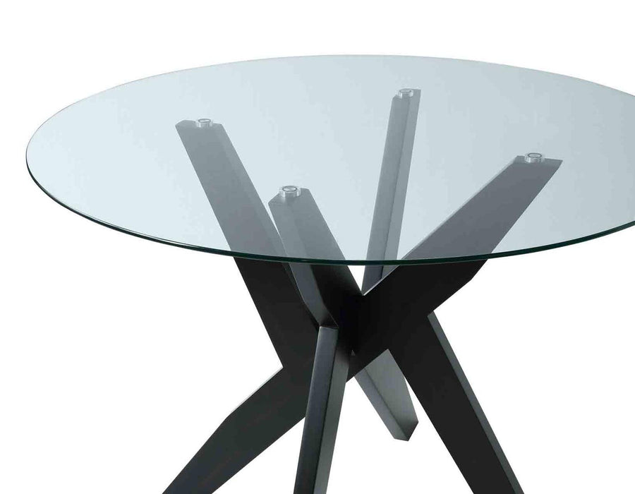 Steve Silver Amalie Round Dining Table in Black