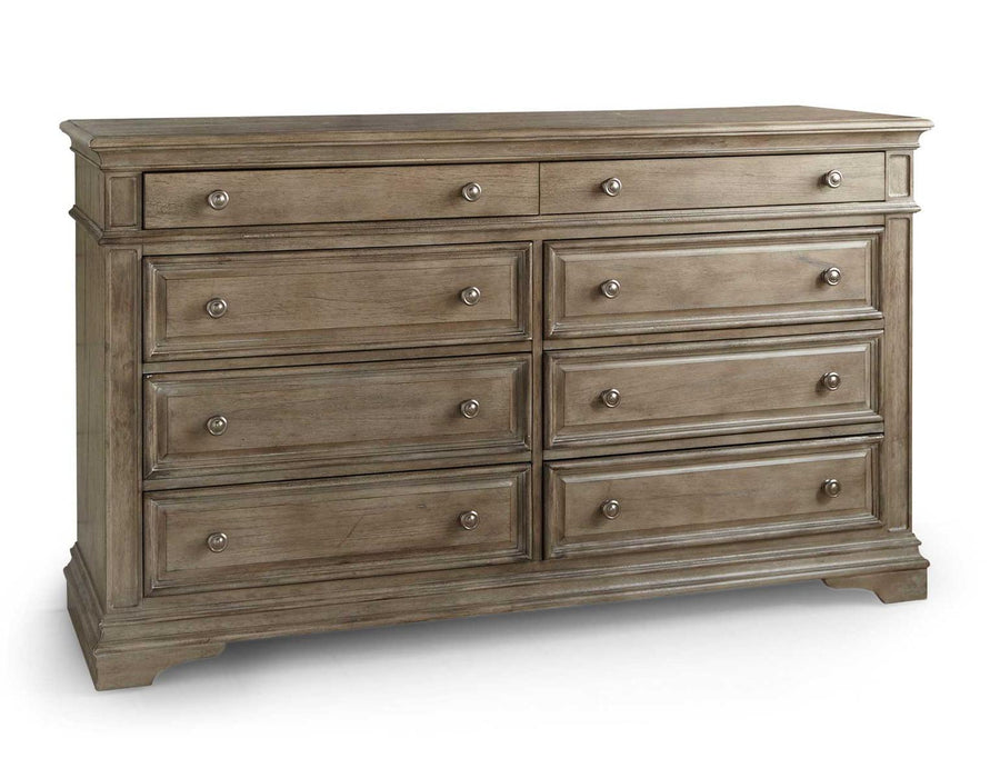 Steve Silver Highland Park 8 Drawer Dresser in Waxed Driftwood